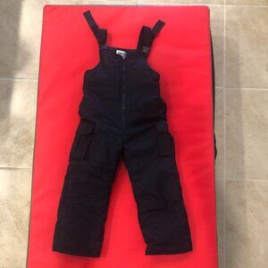 Kids navy ski bib